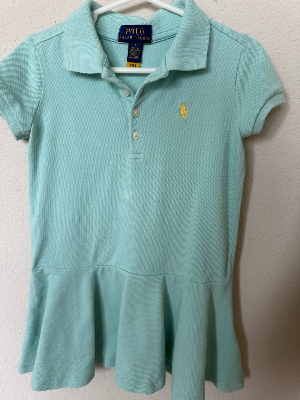 Polo by Ralph Lauren Kids Aqua Polo Dress